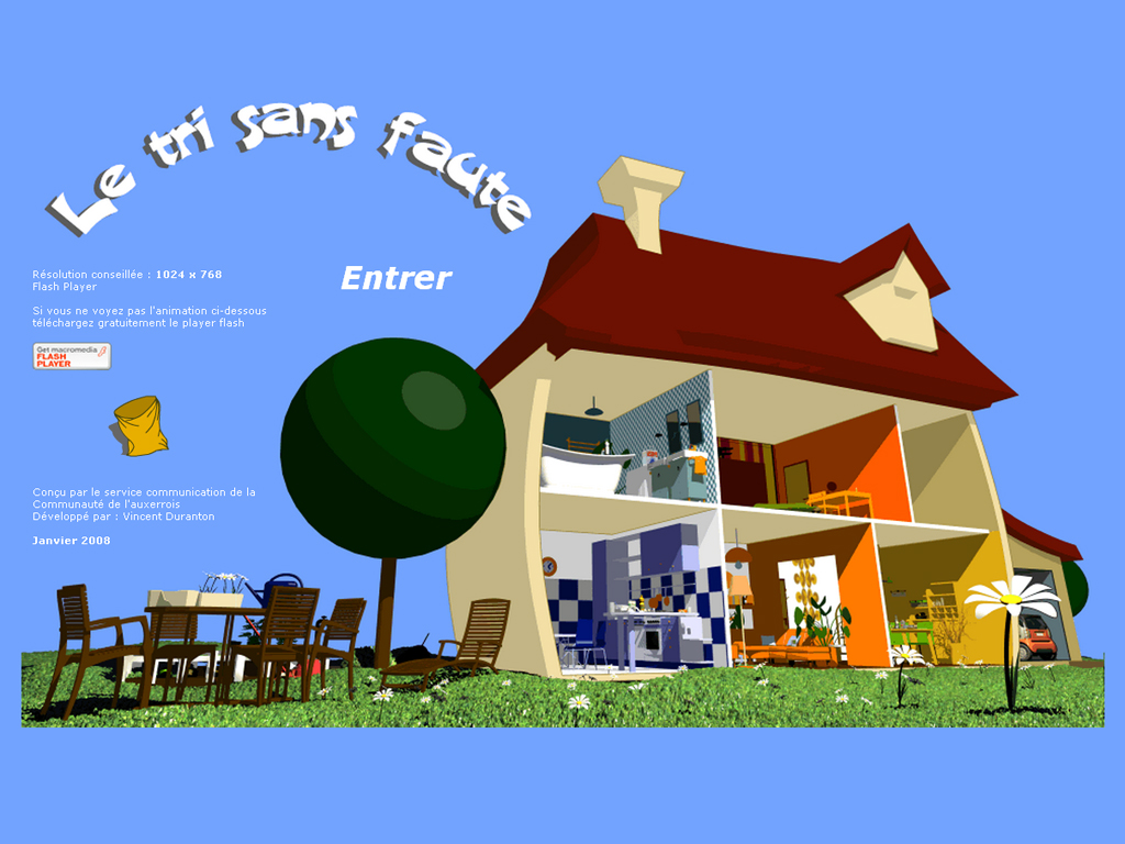 Jeu Flash sur le tri s�lectif