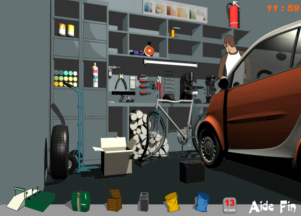 Jeu Flash sur le tri s�lectif